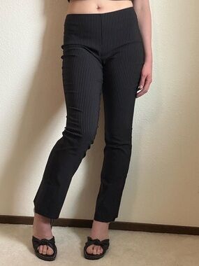 Vintage Bebe Pinstripe Bootcut Pants 90s Minimalist Chic Office Siren Indie